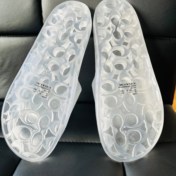 Jelly Coach Frosted Ulyssa Clear Slides - Picture 4 of 5